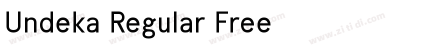 Undeka Regular Free字体转换